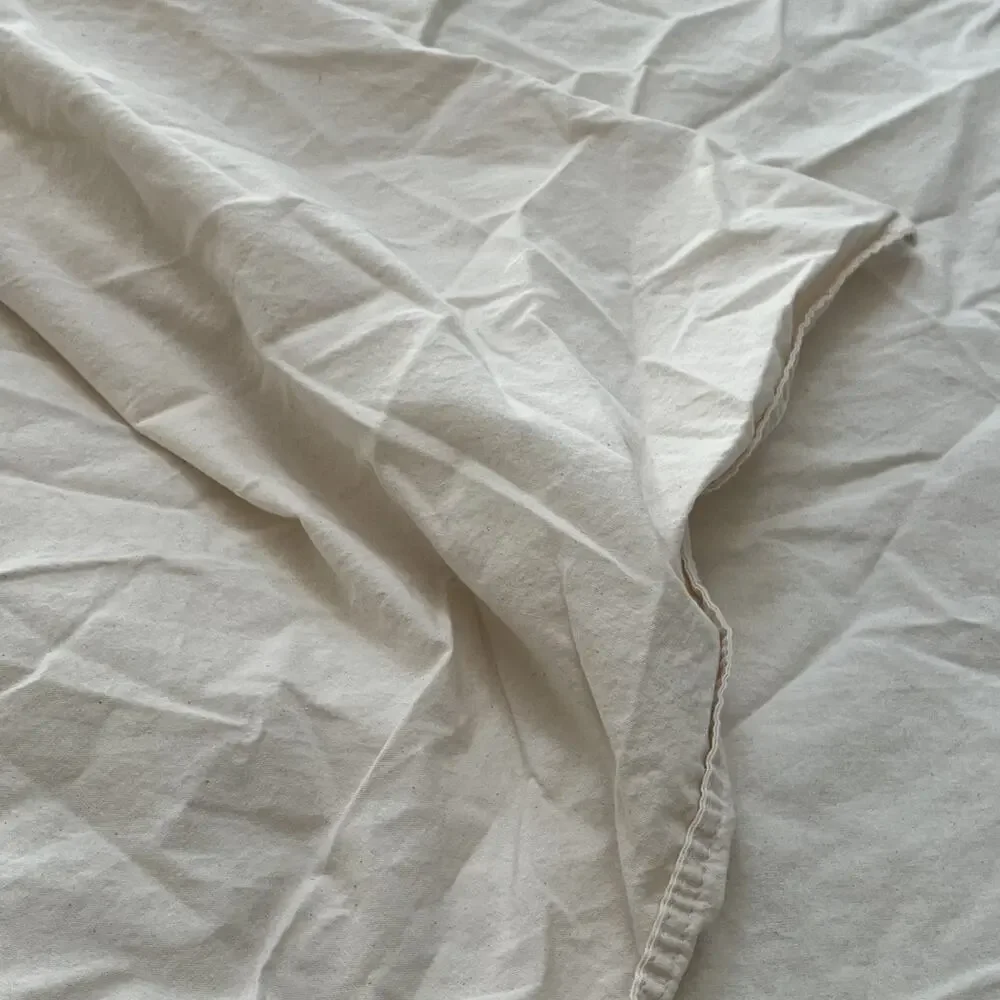IKEA Ängslilja Duvet Cover Full Queen 218cm x 218cm Cream 100% Cotton